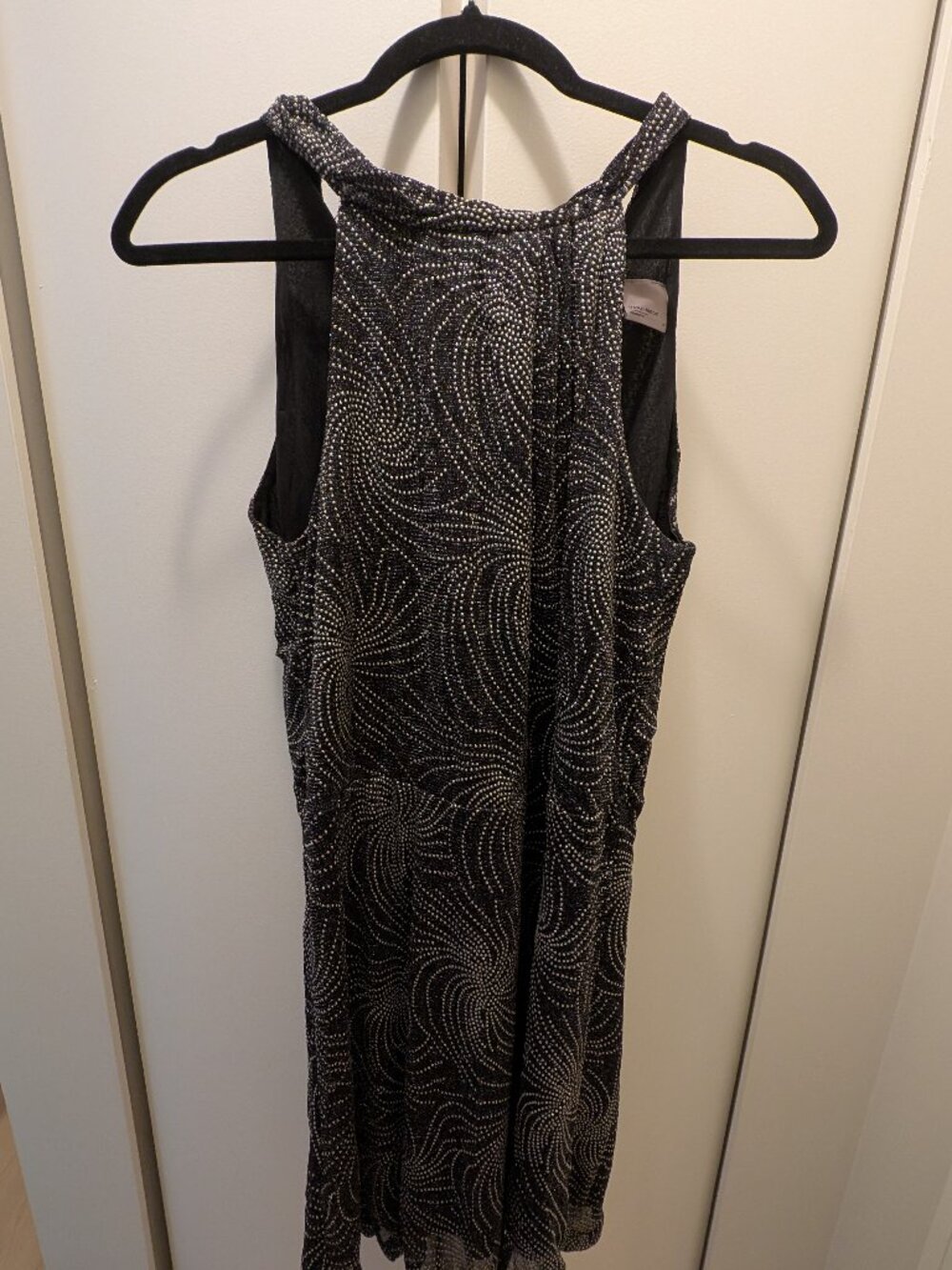 Vero Moda Black and Silver Sparkly Cocktail Dress